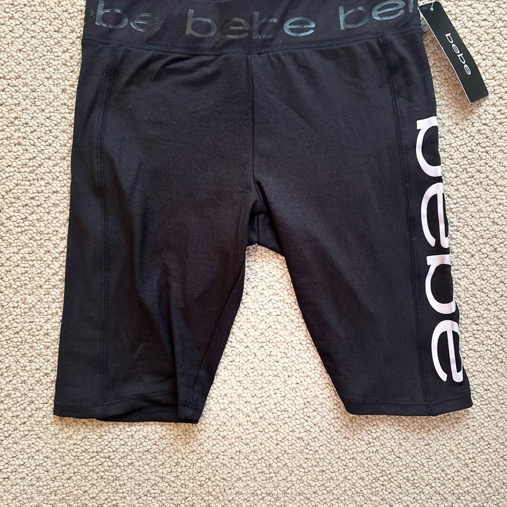 Bebe Black biker Shorts